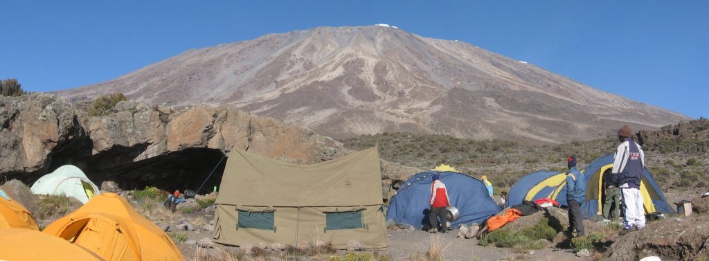 Kilimanjaro Rongai Route Kibo from 3rd cave