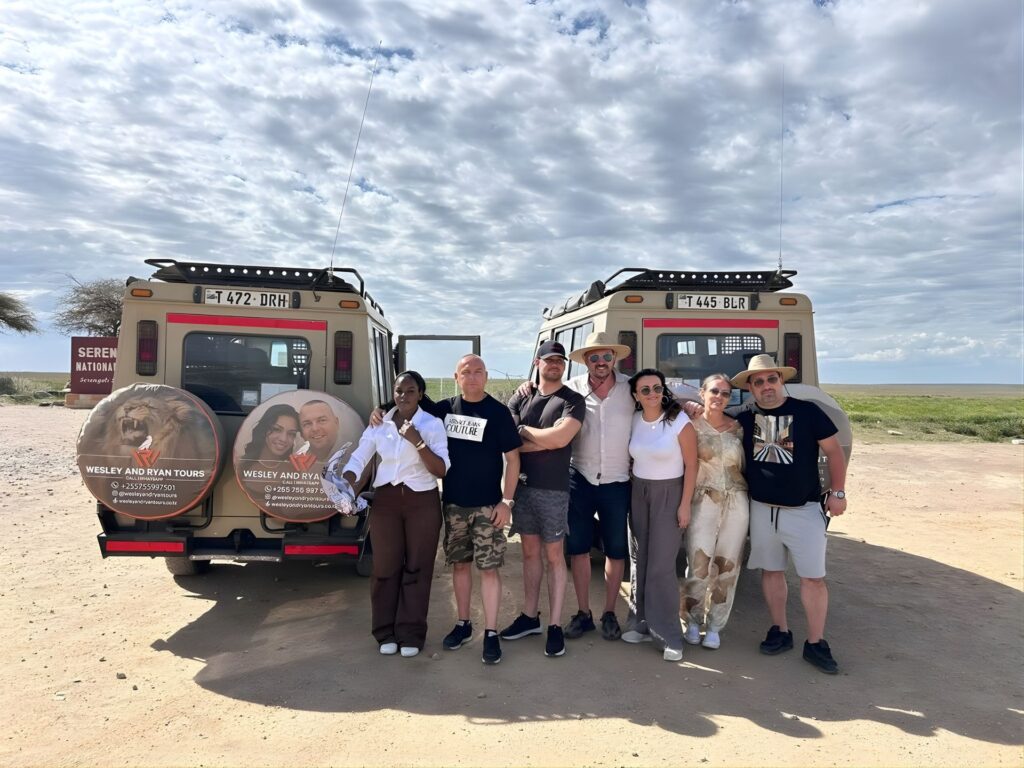 Two Wesley and Ryan Tours Safari Vehicle in Serengeti National Park